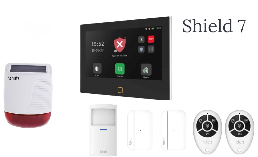 Kit Alarme Sans Fil Shield 7 avec sirène