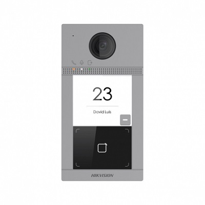 [DS-KV8113-WME1(B)] Station de porte HIKVISION de villa en métal à 1 bouton