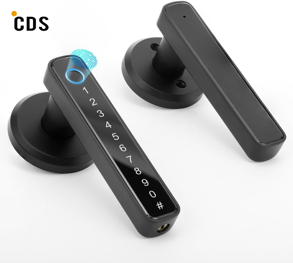 Serrure intelligente avec poignée avec empreinte