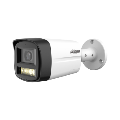 [HAC-HFW1500TLM-IL-T] 5MP Smart Dual Light HDCVI Two-way Talk Fixed-focal Bullet Camera
